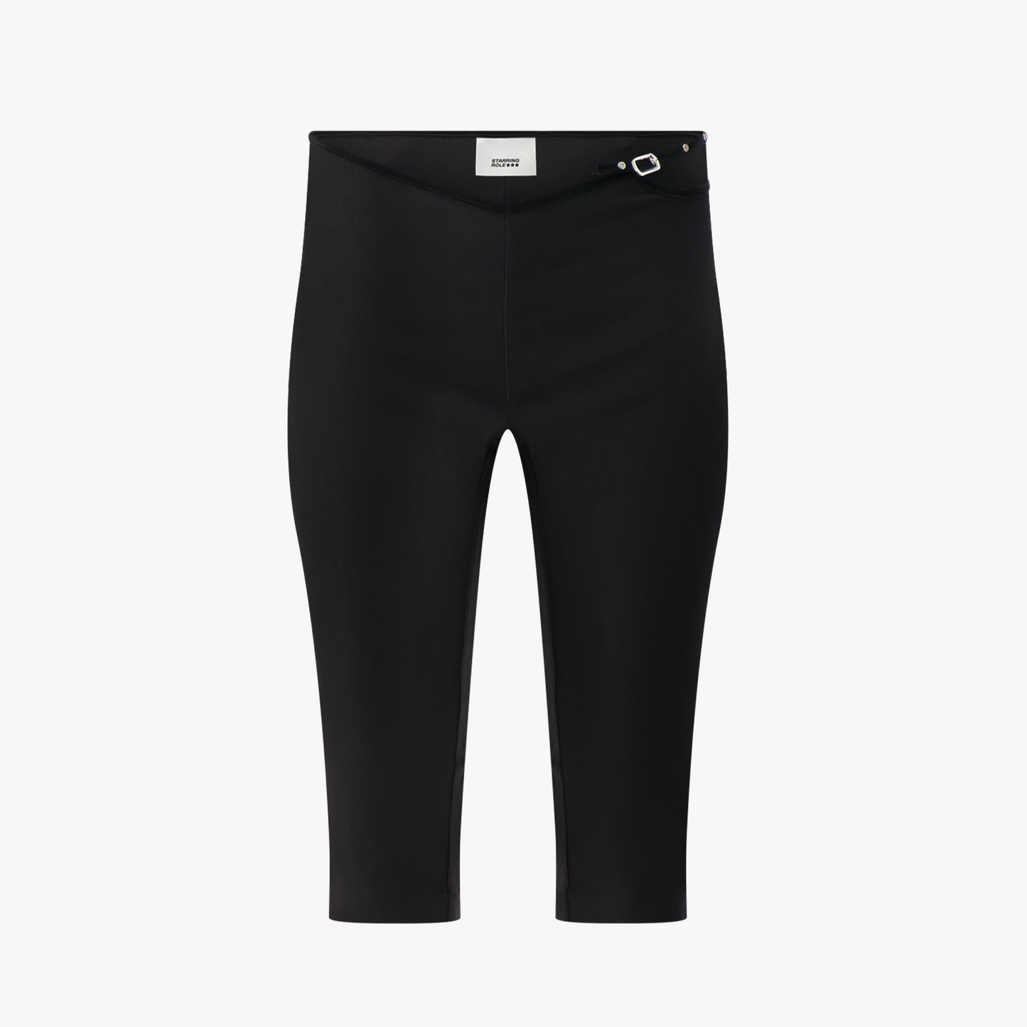Black leggings on a white background